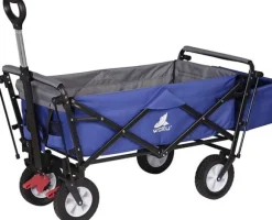 Rootz Foldbar Håndvogn - Brugsvogn - Havevogn - Holdbar konstruktion - Kraftig lastkapacitet - Nem opbevaring - 120 cm x 51 cm x 93 cm