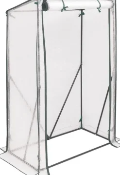 Rootz Folie Drivhus - Bærbart Plantehus - Tomathus - Pulverlakeret stål - UV-resistent PVC - 100 cm x 50 cm x 150/136 cm