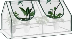 Rootz Folie Drivhus - Have Shelter - Mini Plant House - Stålramme - Vandtæt film - 120cm x 60cm x 60cm