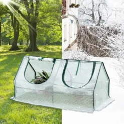 Rootz Folie Drivhus - Have Shelter - Mini Plant House - Stålramme - Vandtæt film - 120cm x 60cm x 60cm