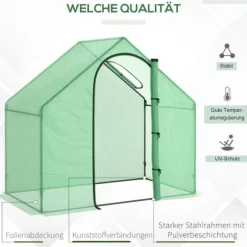 Rootz Folie Drivhus - Tomat Drivhus - Kold ramme - Holdbar konstruktion - Optimal vækstplads - Forbedret stabilitet - 180cm x 100cm x 168cm