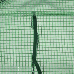 Rootz Folie Drivhus - Walk-in Drivhus Med 8 hylder - Tomat Drivhus - Kold Ramme Med Låge - Stål - PE Plast - Grøn - 143 x 138 x 195 cm