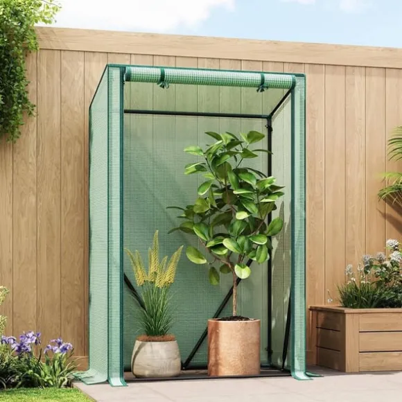 Rootz Folie Greenhouse - Plant Shelter - Vejrbeskyttelse - UV -resistent - Steel & Pe Tarpaulin - 100x50x150/132 cm