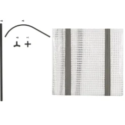 Rootz Foliengewächshaus - Drivhus - Plantebeskytter - Havely - Tomathus - Havebrug - Plantehaven - Hvid - 26,4 x 8,6 x 3,9 tommer