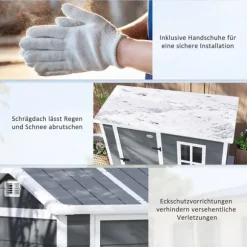 Rootz Garden House - Værktøjsskur - Opbevaring af udendørs udstyr - Vejrbestandig og låsbar - 186 cm x 130 cm x 199 cm