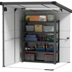 Rootz Garden Shed Bike Shelter - Værktøjsopbevaring - Låselige døre - Holdbar og vejrbestandig - 1,9 m x 1,9 m x 2,15m