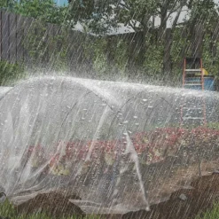 Rootz Greenhouse Cover - Plastic Tarpaulin - Plantedækning - UV -resistent vandtæt - Fremme vækst - 8m x 10m