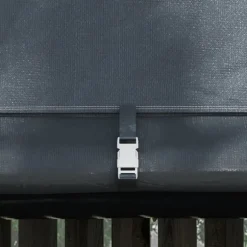 Rootz Haveopbevaringstelt - Robust stålramme - Dækspændingssystem - Festtelte - Store døre - Galvaniseret stål-PE - Grå - 300W x 300D x 235H cm