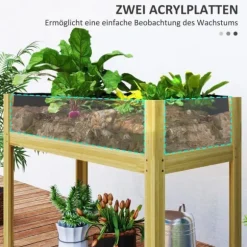 Rootz hævet havebed - planteboks - blomsterplanter - optimal dræning - 110 x 50 x 80 cm