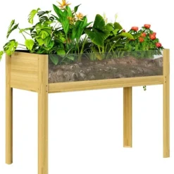 Rootz hævet havebed - planteboks - blomsterplanter - optimal dræning - 110 x 50 x 80 cm