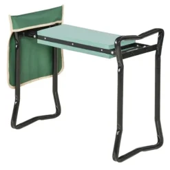 Rootz Kneeler - Sammenfoldelig havetaburet - 2 i 1 knæstøtte med værktøjstaske - EVA - Skum - Grøn - 58 x 28 x 49 cm