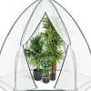 Rootz konisk drivhus - Havedrivhus - Plantehus - Vejrbestandig, holdbar struktur, Optimal ventilation - 240cm x 200cm x 240cm / 160cm x 180cm x 160cm | CDON