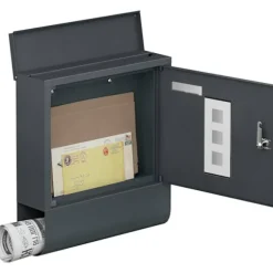 Rootz Mailbox - Letterbox - Postbox - Holdbar, rustbestandig - 30,6 x 33,5 x 10 cm grå