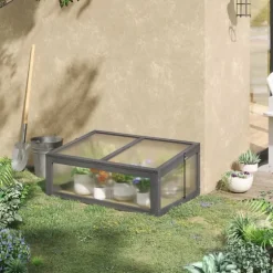 Rootz Mini -Greenhouse - Lille Garden Greenhouse - Plant Shelter - Good Light Permeability - 100L X 65B X 40H cm