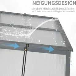 Rootz Mini -Greenhouse - Lille Garden Greenhouse - Plant Shelter - Good Light Permeability - 100L X 65B X 40H cm