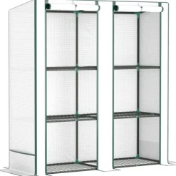 Rootz Mini -Greenhouse - Plant Shelter - Bærbart drivhus - UV -resistent - 144 x 48 x 152 cm - Perfekt til små haver