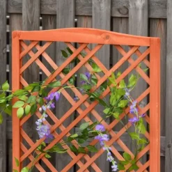 Rootz Plantekasse - Højbed - Blomsterstativ - Grantræ - Gul - 60 x 30 x 122,5 cm