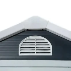 Rootz Redskabsskur - Haveskur - Redskabsskur - Ventilationsvindue - Penttag - Metal - Grå - 134 x 104 x 204 cm