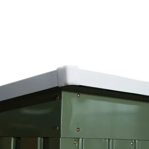 Rootz Tool Shed - Garden Shed - Opbevaringsskur - Holdbar og ventileret - 213 x 130 x 159 cm - Grøn