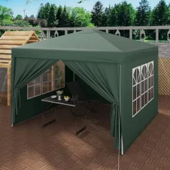 Rootz Ultimate Outdoor Gazebo - Event Pavillion - Vejrbestandig baldakin - Robust og rustsikker, UV- og regnbeskyttelse, nem opsætning - 3x3m