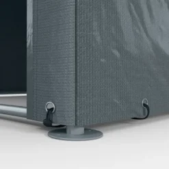 Rootz Værktøjsskur - Cykel-/motorcykelopbevaring - Haveudstyr - UV-resistent presenning - Galvaniseret stålstel - 160 cm x 218 cm x 172 cm