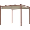 ROOTZ 3X3 M Garden Pergola - Terrasse baldakin - gårdhaveafdækning - UPF30+ solbeskyttelse - aluminiumsramme - 299x296x232 cm