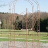 Rose Arch med hegn - klatreplantestøtte - jernholdbarhed, havedekorationsport