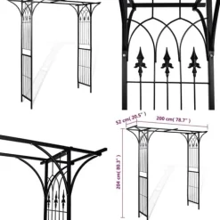 Rosenbue 200 x 52 x 204 cm - Havebue - Haverbuer - Home & Living