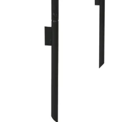 Rosenbue/havebue i metal, sort, 140×40×240 cm, til klatreplanter