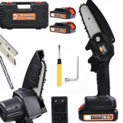 Rosfix Rosfix Black Piranha BPW21V Akku-Elektrisk Motorsav Animal PRO Series + 2x Max Lithium Power Batteri + Kuffert og Tilbehør + Bom