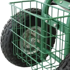Rullende Havevogn Stol med Høj Belastningskapacitet, Drejbar - Perfekt til Havearbejde, Landskabspleje, Ukrudtsbekæmpelse og Udendørs Arbejde