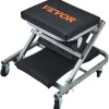 Rullende Kravestol, Polstret Vinylpude, 2,5 tommer Hjuldiameter, 360° Drejehjul, 250 lbs Kapacitet, Dobbelt Funktionsdesign