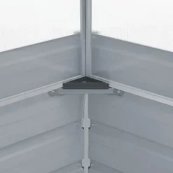 Rummeligt drivhus i galvaniseret stål - Plantebeskyttelse | Størrelse: 100x100x77 cm | Farve: Grøn