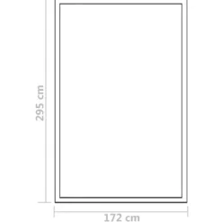 Rummeligt drivhus 302x190x195 cm - Dobbeltvæggede paneler | Farve: Aluminium | Størrelse: 11,19 m³