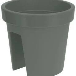 Rund balkonkasse 28 cm grøn
