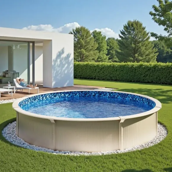 Rund Pool Liner 33ft, Unibead Style Pool Liner, 52in væghøjde