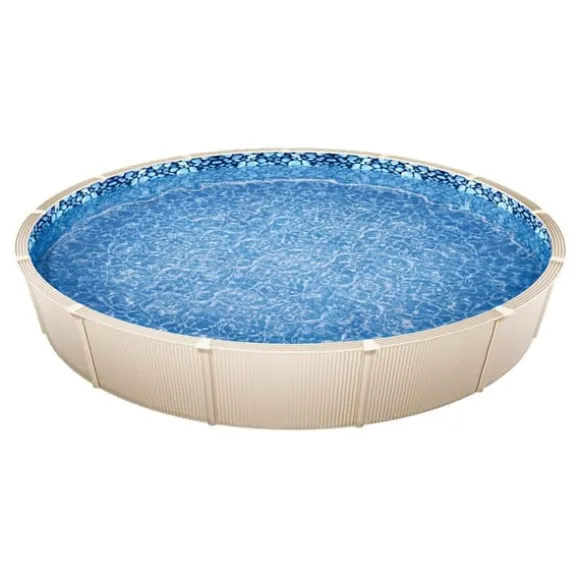 Rund Pool Liner 33ft, Unibead Style Pool Liner, 52in væghøjde