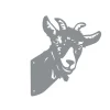 Rustdekoration til haven goat