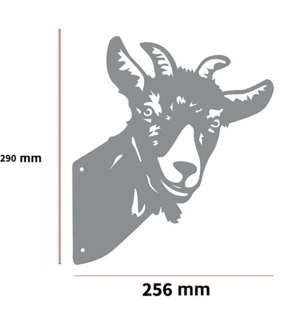 Rustdekoration til haven goat