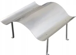 Rustfrit stål skorstenshætte til NAPOLEON skorsten 40 x 80 cm