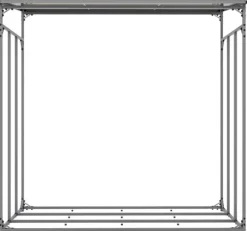 Ruston Aluminum XXL Firewood Shed with Cover - Anthracite, 185x185x70cm