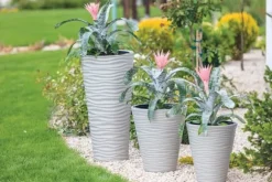 Sahara Dunes Slim 30 Rund Blomsterpotte | Hvid
