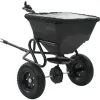 Saltspreder/strøtrækvogn 45 L - Robust PVC og stål | Størrelse: 125x74x79 cm
