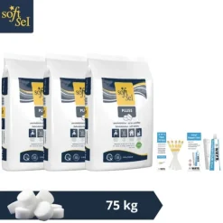 Salttabletter Soft-Sel - Poolvedligeholdelse - 75 kg & WAYS skrubbebørste