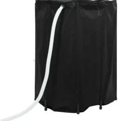 Sammenfoldelig vandtank med hane - 750L PVC | Farve: Grå | Størrelse: 750 liter