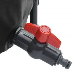 Sammenfoldelig vandtank med hane - 750L PVC | Farve: Grå | Størrelse: 750 liter