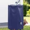 Sammenfoldelig vandtank med hane - PVC, 1000 l | Farve: Grøn | Størrelse: 1000 l
