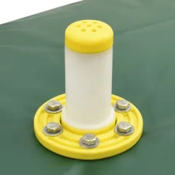 Sammenfoldelig vandtank med hane - 2100 l PVC | Farve: Grøn | Størrelse: 2100 l