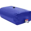 Sammenfoldelig vandtank med hane 1500L - PVC | Farve: Grøn | Størrelse: 1500 liter