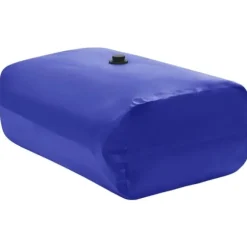 Sammenfoldelig vandtank med hane 1500L - PVC | Farve: Grøn | Størrelse: 1500 liter